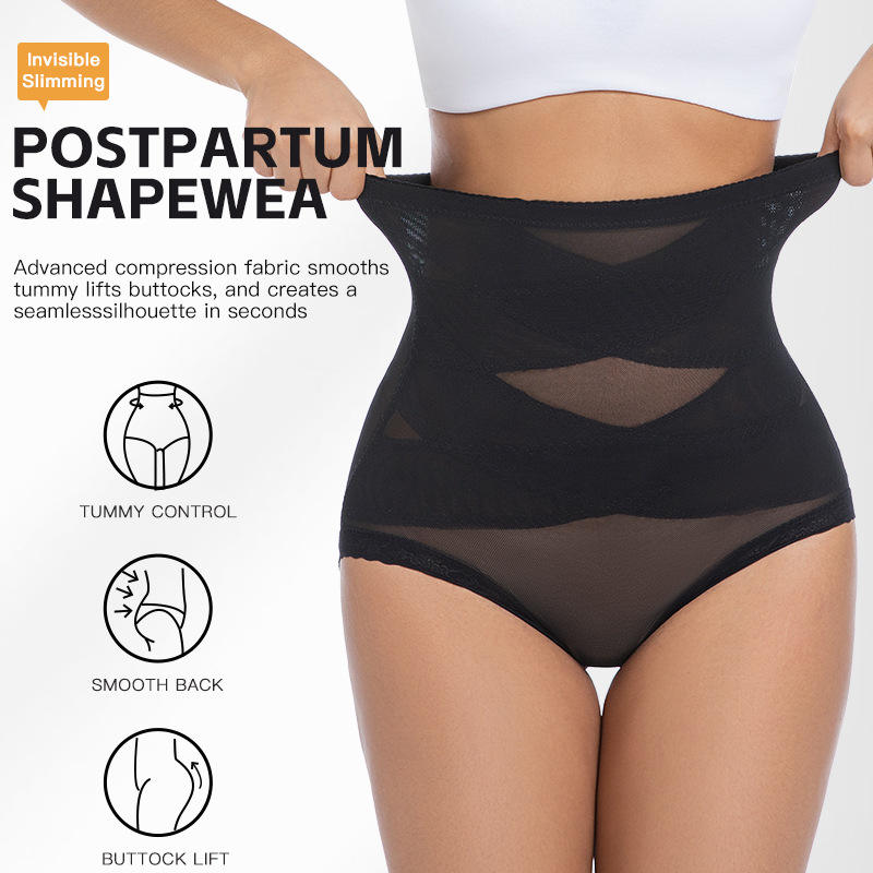 Seamless Underwear Women - Kadın Yüksek Bel Göbek Kontrol Şekillendirici
