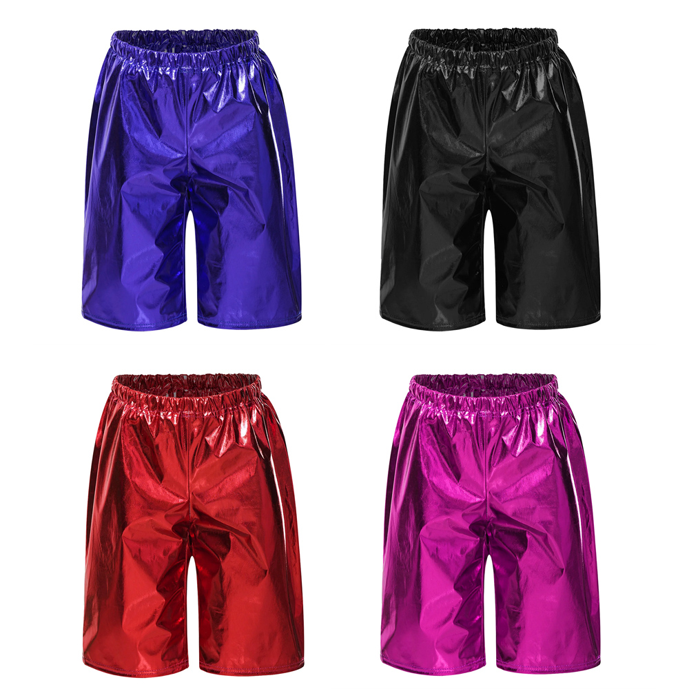 Boyshort Underwear - Çocuk Boys Metalik 1/2 Pantolon Parlak