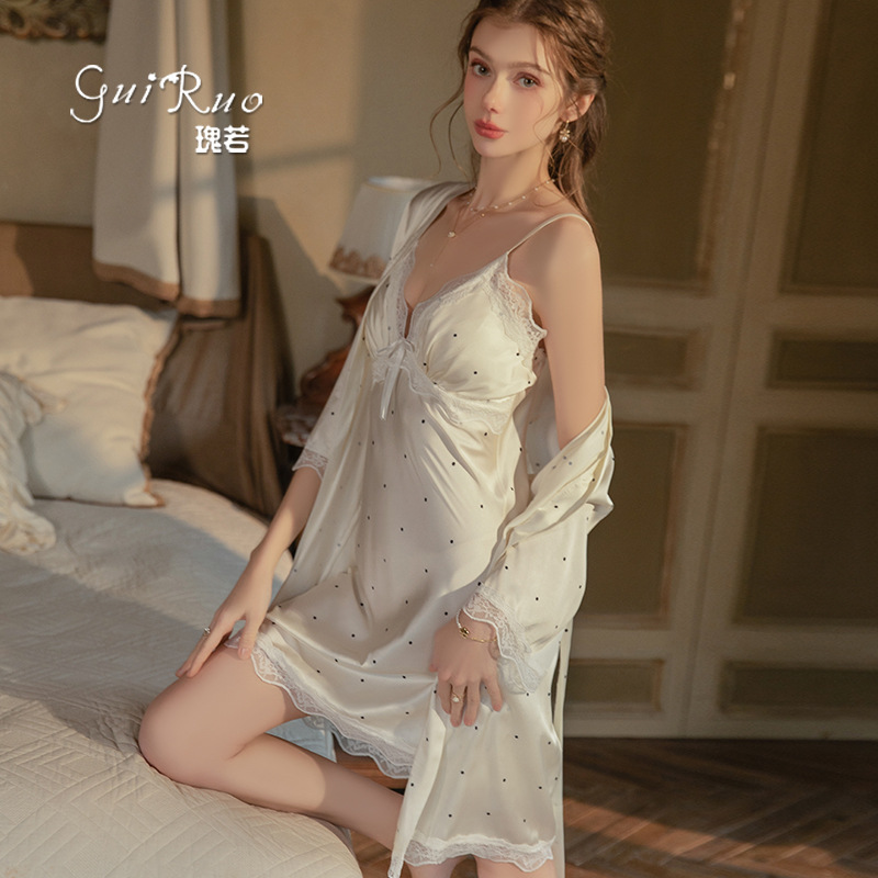 tatlı buz ipek saten puantiyel - Robe Silk Women incelemesi ve fiyatı