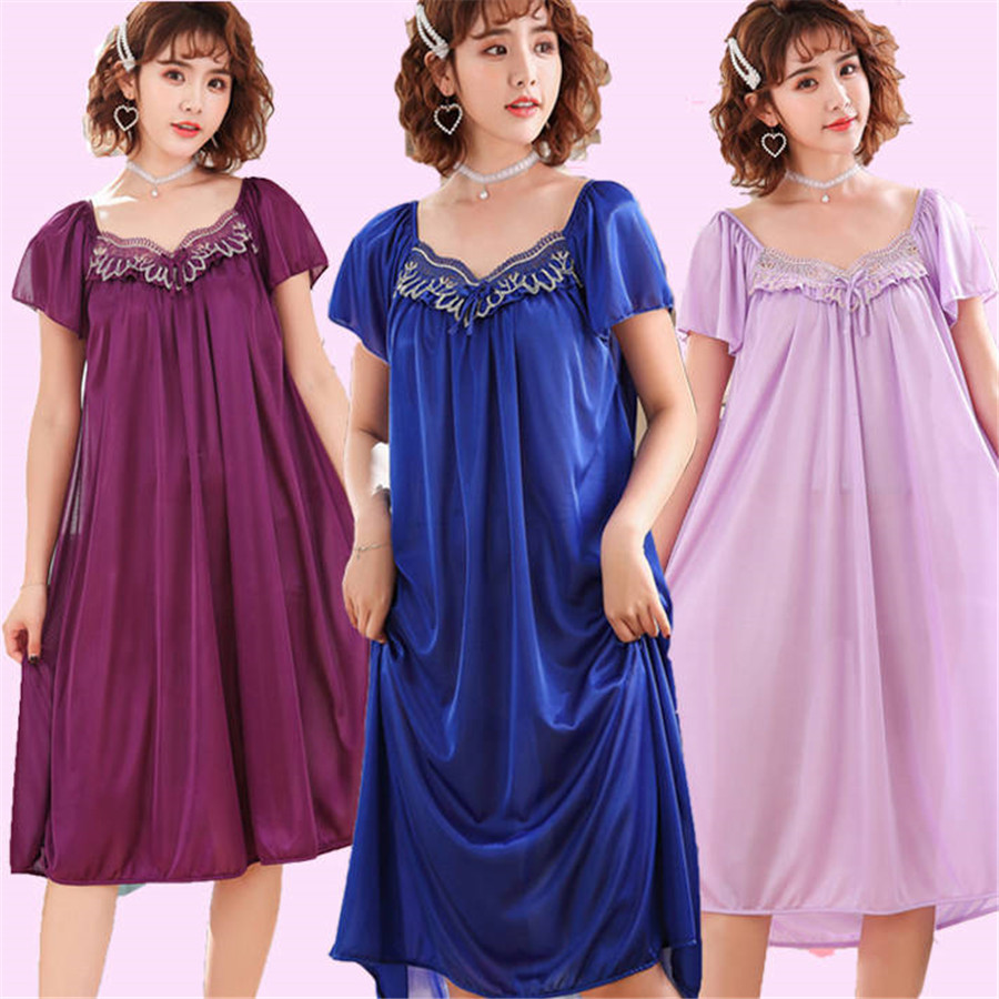 YENI Yaz Buz Ipek Gecelik Kadı - Robe Silk Women incelemesi ve fiyatı