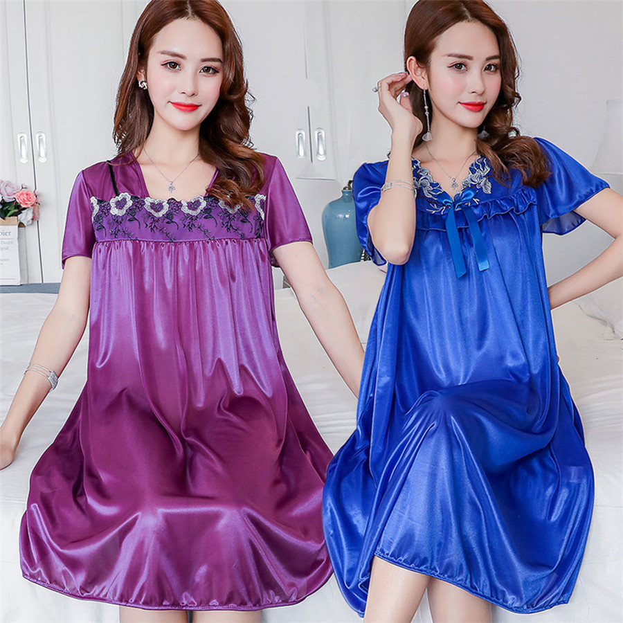 YENI Yaz Buz Ipek Gecelik Kadı - Robe Silk Women incelemesi ve fiyatı