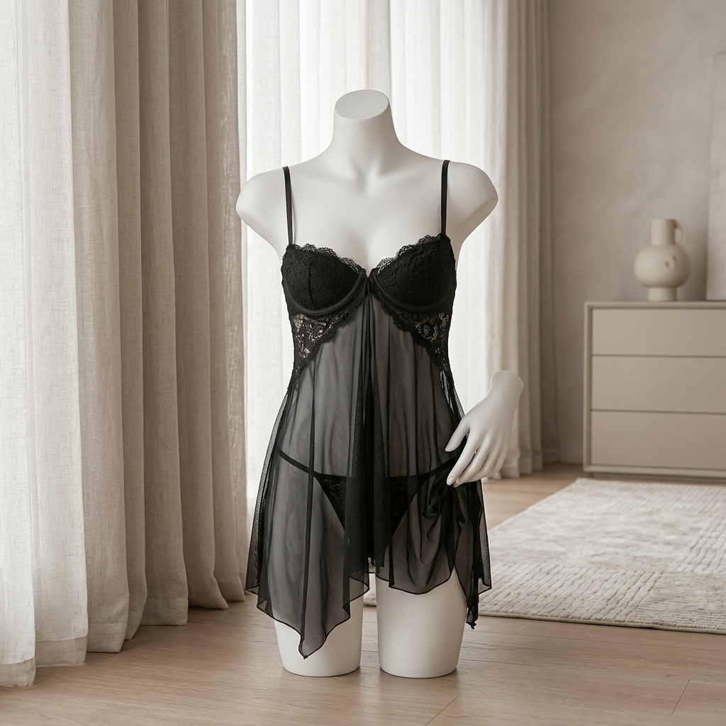 Kadın Dantelli Babydoll İç Giy - Babydoll Chemise Night incelemesi ve fiyatı