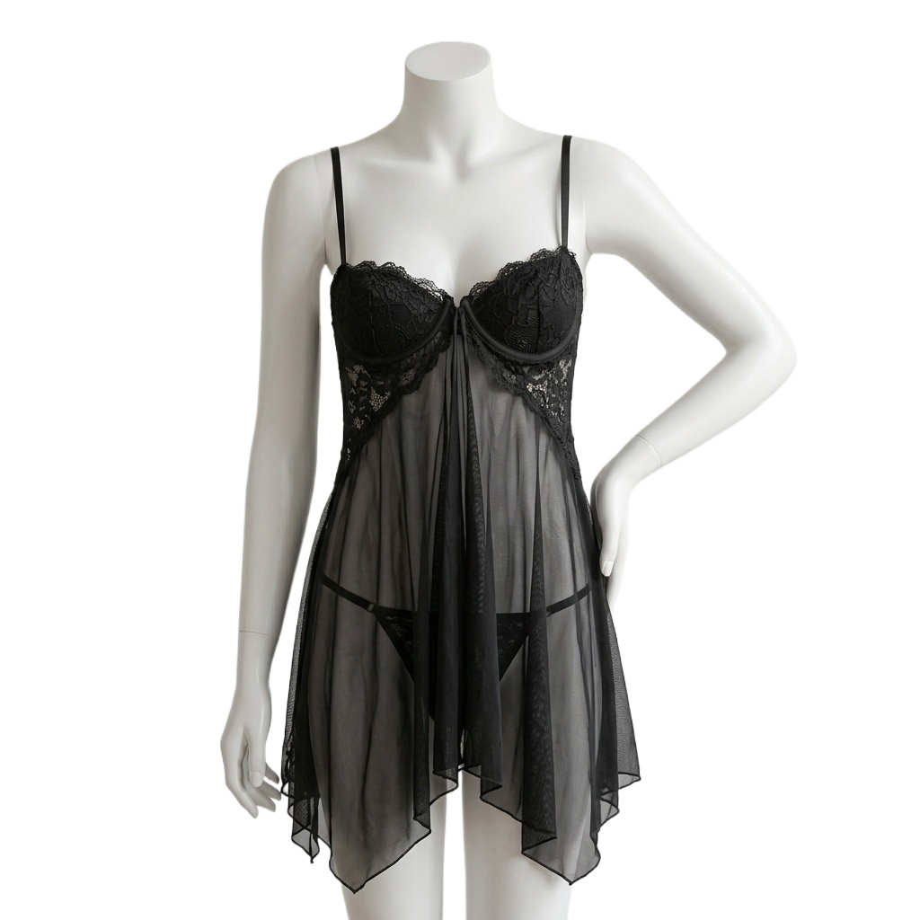 Kadın Dantelli Babydoll İç Giy - Babydoll Chemise Night incelemesi ve fiyatı